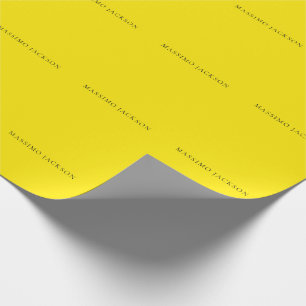 Helles Gelb Minimalist Schlicht Moderne Ästhetik Geschenkpapier