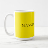 Helles Gelb Minimalistisches Einfaches Modernes Äs Kaffeetasse (Links)
