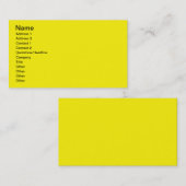 Helles Gelb Visitenkarte (Vorne/Hinten)