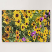 Helles gelbes Blumen-Puzzlespiel Puzzle (Horizontal)