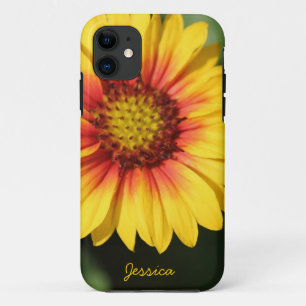 Helles gelbes Gänseblümchen, personalisierter Case-Mate iPhone Hülle