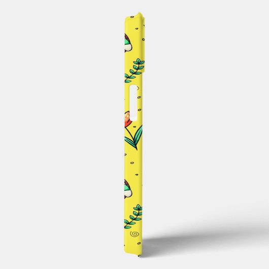 Helles Gelbes Ostermuster Gehäuse Case-Mate iPhone Hülle (Rückseite / Rechts)