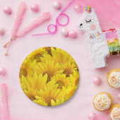 Helles gelbes pappteller (Party)