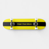 Helles gelbes Skateboard mit Ihrer benutzerdefinie (Horizontal)