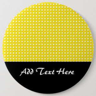 Helles, gelbes und weißes Diamantmuster Button