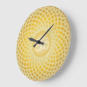 Helles Gelbfarben-Symbol Große Wanduhr (Winkel)
