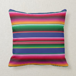 Helles, gelungenes mexikanisches Serape Druckkisse Kissen