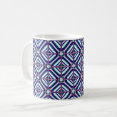 Helles geometrisches Design Kaffeetasse (Vorderseite Links)