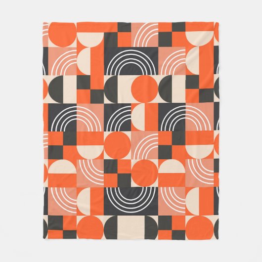 Helles geometrisches Farbblockmuster. Fleecedecke (Vorderseite)