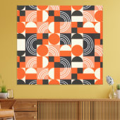 Helles geometrisches Farbblockmuster. Leinwanddruck (Insitu (Wohnzimmer))