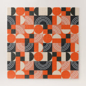 Helles geometrisches Farbblockmuster. Puzzle (Horizontal)