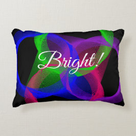 Helles, geometrisches, kreisförmiges Akzentkissen Dekokissen