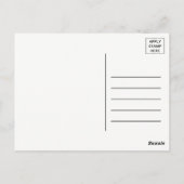 Helles geometrisches Muster, Geburtstag danke Postkarte (Rückseite)