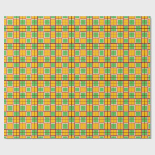 Helles geometrisches Muster mit symmetrischen Form Geschenkpapier (Flach)