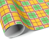 Helles geometrisches Muster mit symmetrischen Form Geschenkpapier (Rolleneckpunkt)