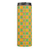 Helles geometrisches Muster mit symmetrischen Form Thermosbecher (Rückseite)