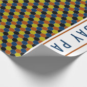 Helles geometrisches Muster, moderne Geburtstagspa Geschenkpapier (Ecke)