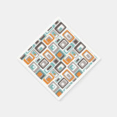 Helles geometrisches Muster. Serviette (Ecke)