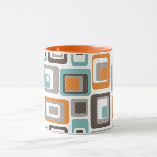 Helles geometrisches Muster. Tasse (Zentrum)