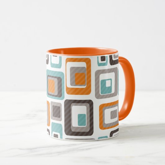 Helles geometrisches Muster. Tasse (VorderseiteRechts)