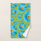 Helles Gerbera-Gänseblümchen-Muster Badhandtuch Set (Handtuch)