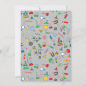 Helles Geschlechts-neutrales Einladung (Rückseite)