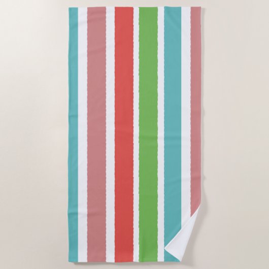 Helles gestreiftes Badetuch (Vorderseite)