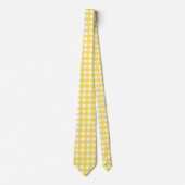 Helles Gingham-Muster in Gelb, Hellgelb, und Krawatte (Vorderseite)