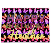 Helles Glow Butterfly Hübsches Pastell-Party Große Geschenktüte (Vorderseite)