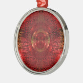 Helles Gold und orange Muster 3D entwerfen Liebe Ornament Aus Metall (Links)