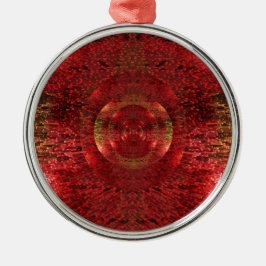 Helles Gold und orange Muster 3D entwerfen Liebe Ornament Aus Metall