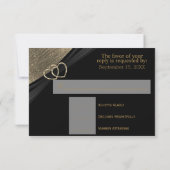 Helles Goldenes Herz - UAWG RSVP Karte (Rückseite)