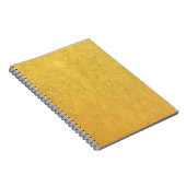 Helles goldenes Leder: Texturierter Hintergrund Notizblock (Rechte Seite)