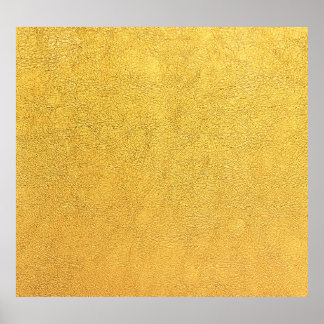 Helles goldenes Leder: Texturierter Hintergrund Poster