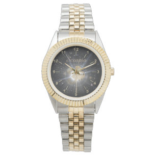 Helles goldenes Skorpio Armbanduhr