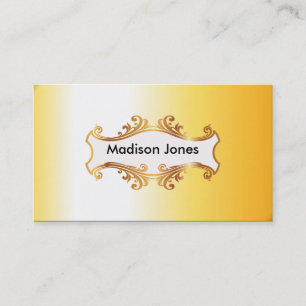 Helles Goldenes Visitenkarte