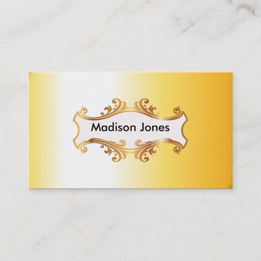 Helles Goldenes Visitenkarte (Vorderseite)