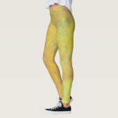 Helles goldgelbes Marmormuster Leggings (Links)