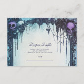 Helles Gothic Halloween Diapper Raffle Begleitkarte (Vorderseite)
