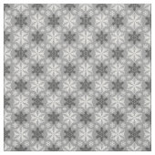 Helles, graues Schwarz Winter Weißes Schneeflocken Stoff (Muster)