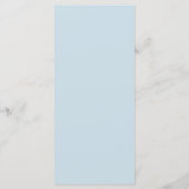 Helles Green Blue Simple Monogram Wedding Menu Menükarte (Rückseite)