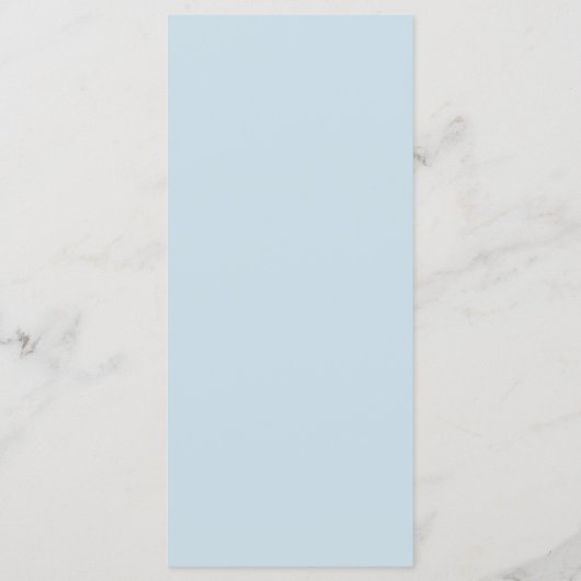 Helles Green Blue Simple Monogram Wedding Menu Menükarte (Rückseite)