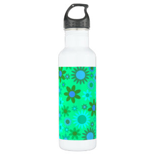 Helles Green Blume Power Pattern Edelstahlflasche
