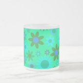 Helles Green Blume Power Pattern Mattglastasse (Mittel)
