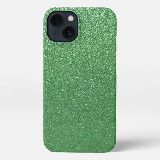 Helles Green Glitzer iPhone Case Hülle (Rückseite)