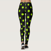 Helles Green Star Muster Leggings (Rückseite)