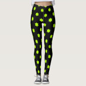 Helles Green Star Muster Leggings (Vorderseite)