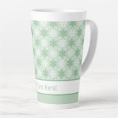 Helles Green und Winter White Snowflake Muster Milchtasse (Rechte Ecke)