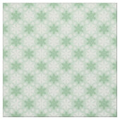 Helles Green und Winter White Snowflake Muster Stoff (Muster)