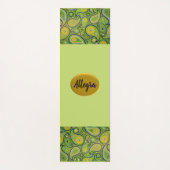 Helles Grün und Gelb Yogamatte (Vorderseite)